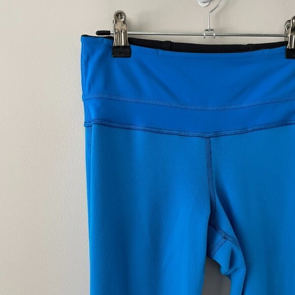 Lululemon Run: Runder Under Pant Pull-On Activewear Run Leggings Black Blue 6 - Picture 4 of 7